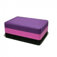 Блок для йоги трехцветный премиум в коробке ZSO-3DBLOCK