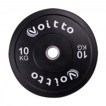 Набор черных бамперных дисков Voitto 10 кг (4 шт) - d51